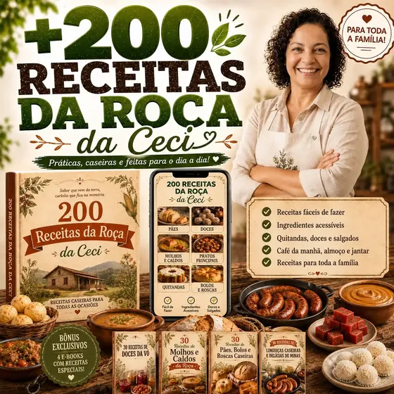 200 Receitas da Comida da Roça